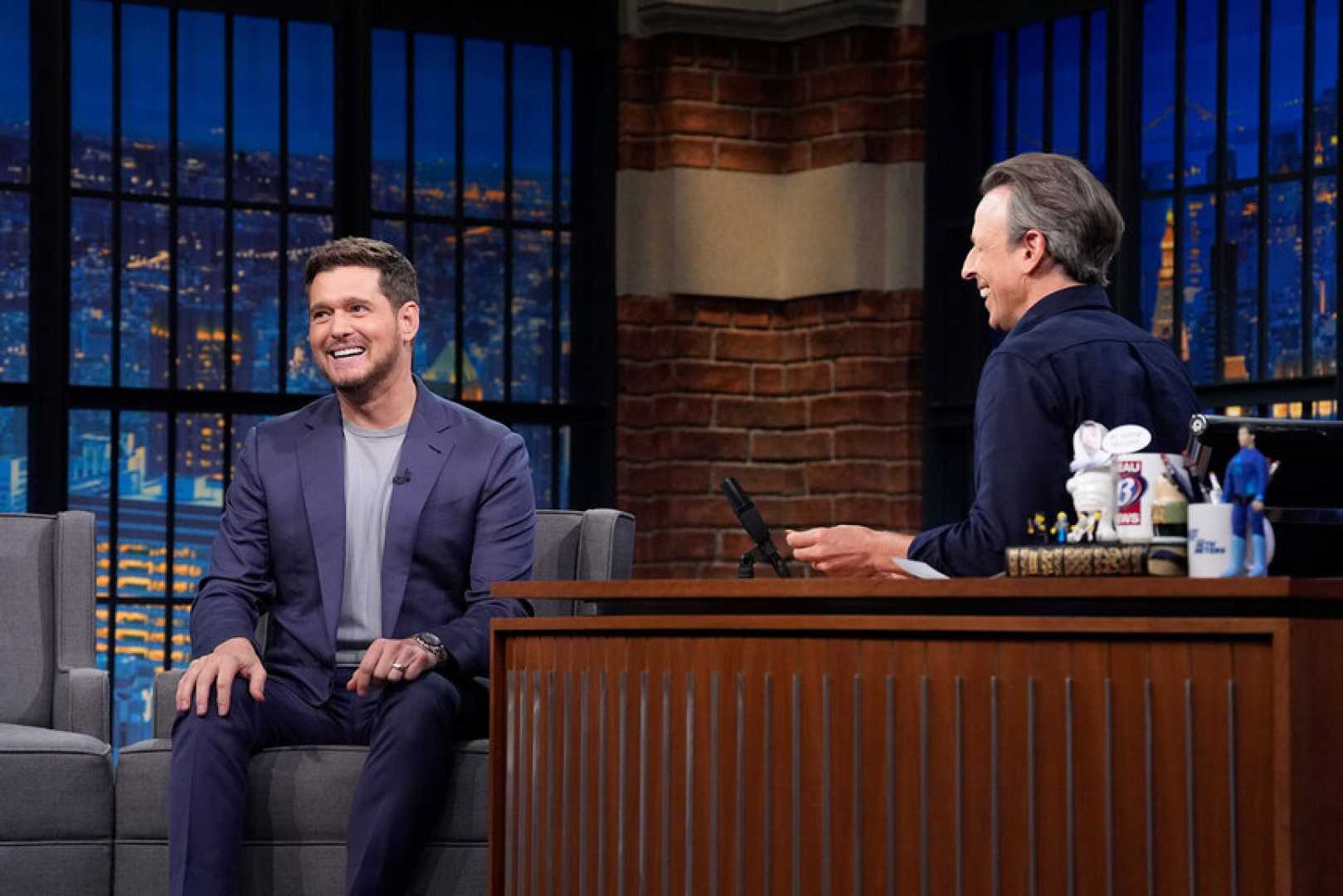 Michael Bublé And Seth Meyers Interview