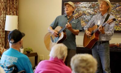 Musician Performing At Care Home