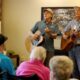 Musician Performing At Care Home