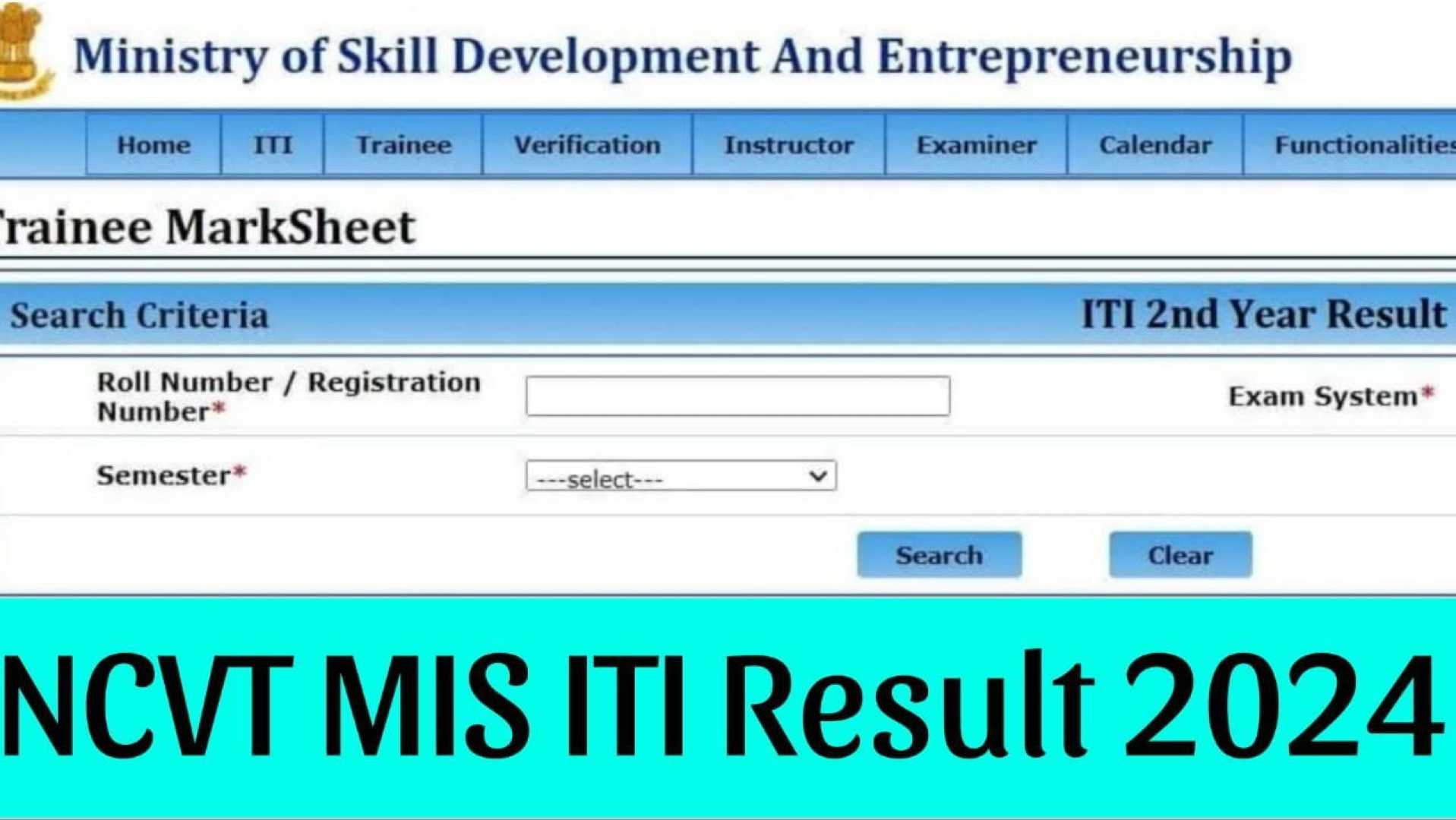 Ncvt Mis Iti Results 2024