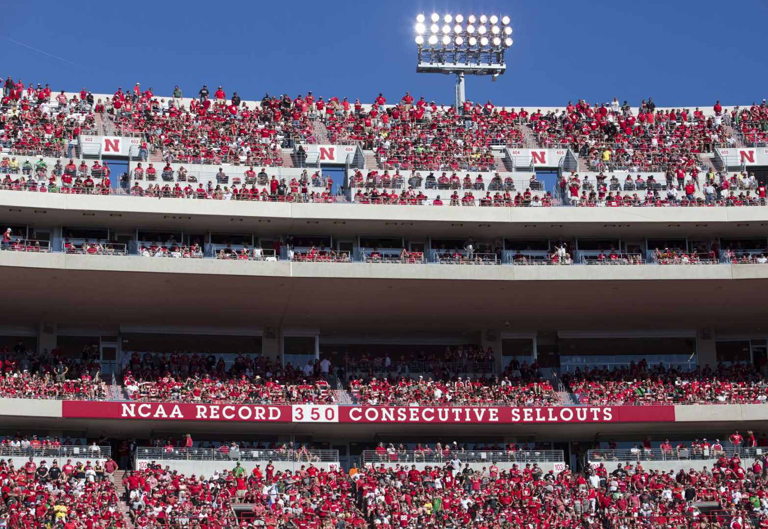 Nebraska Memorial Stadium Sellout