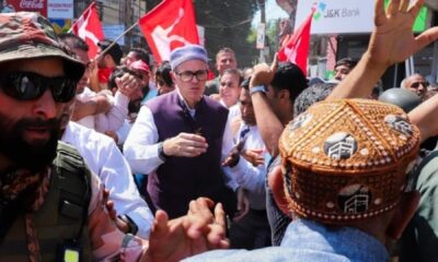 Omar Abdullah Filing Nomination Papers In Jammu And Kashmir