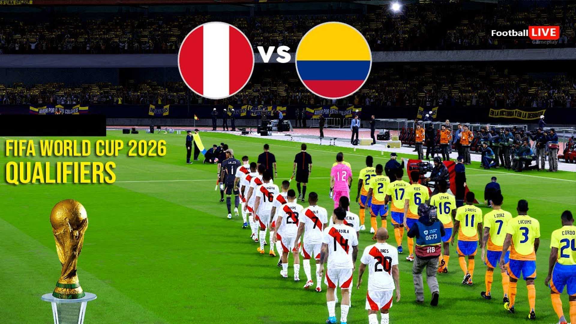 Peru Vs Colombia Football Match