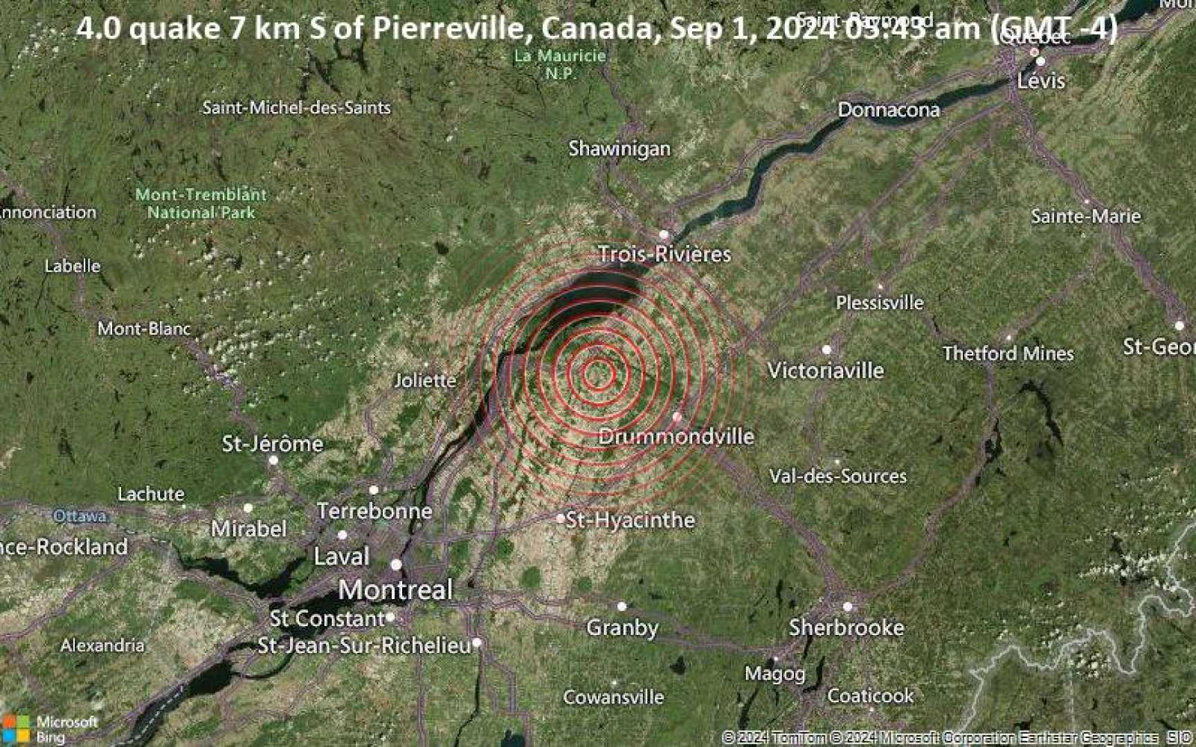 Pierreville Earthquake