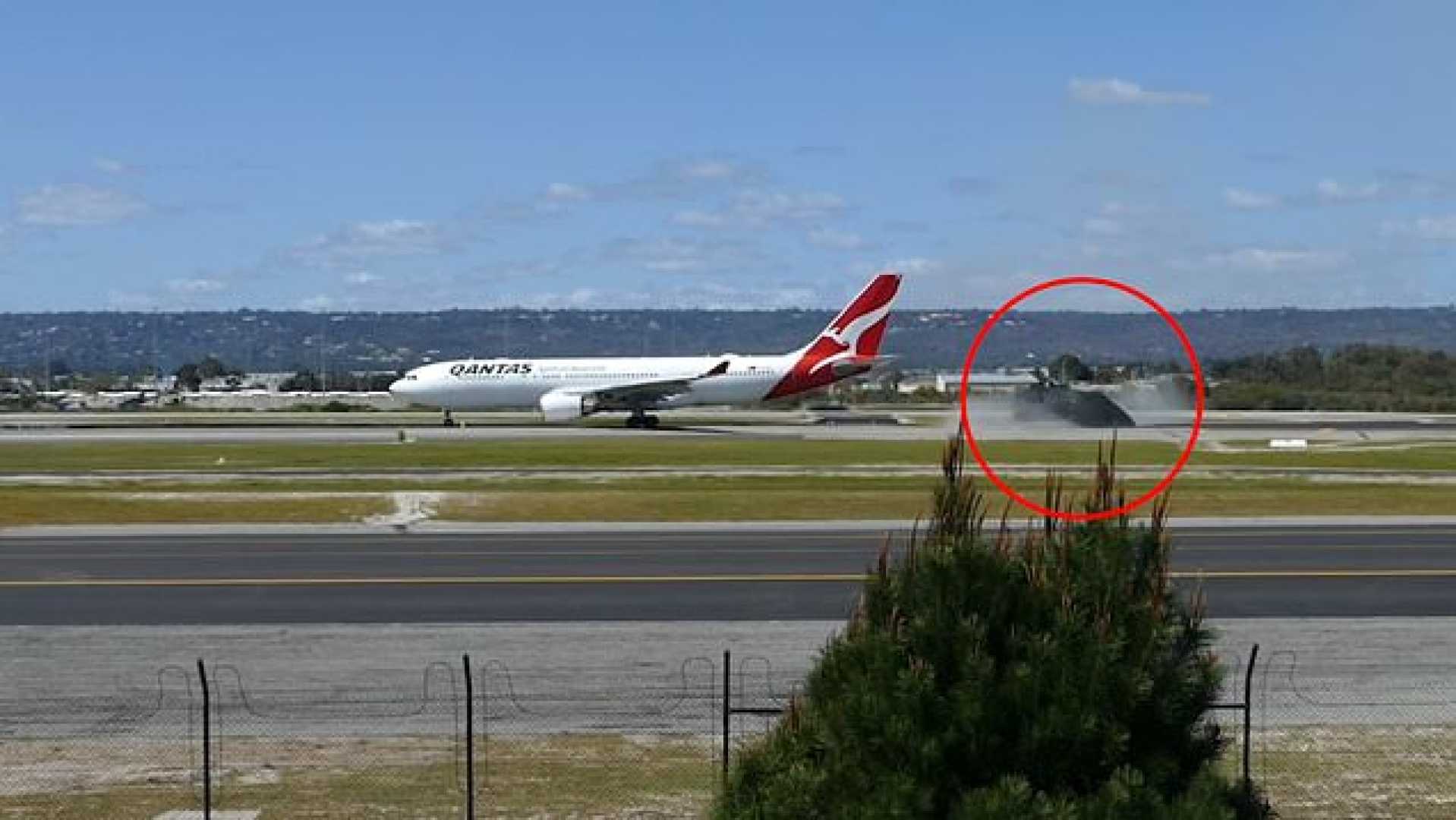 Qantas Plane Runway