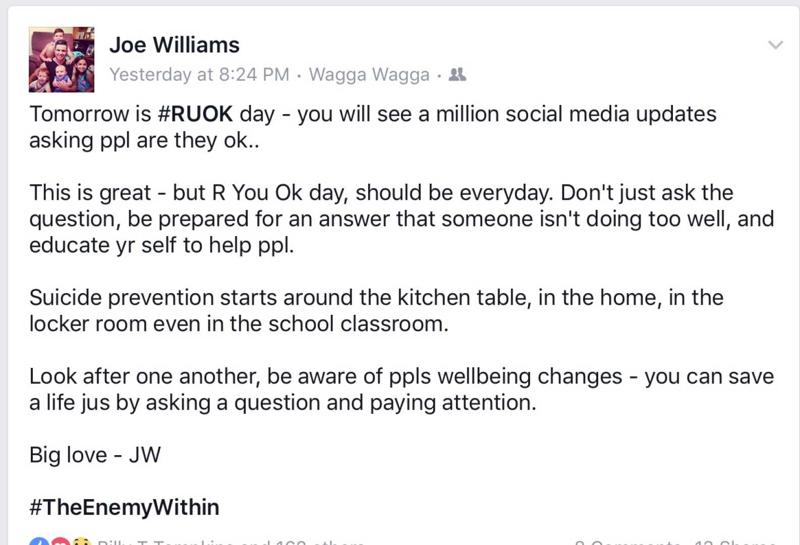 Ruok Day Conversation Australia