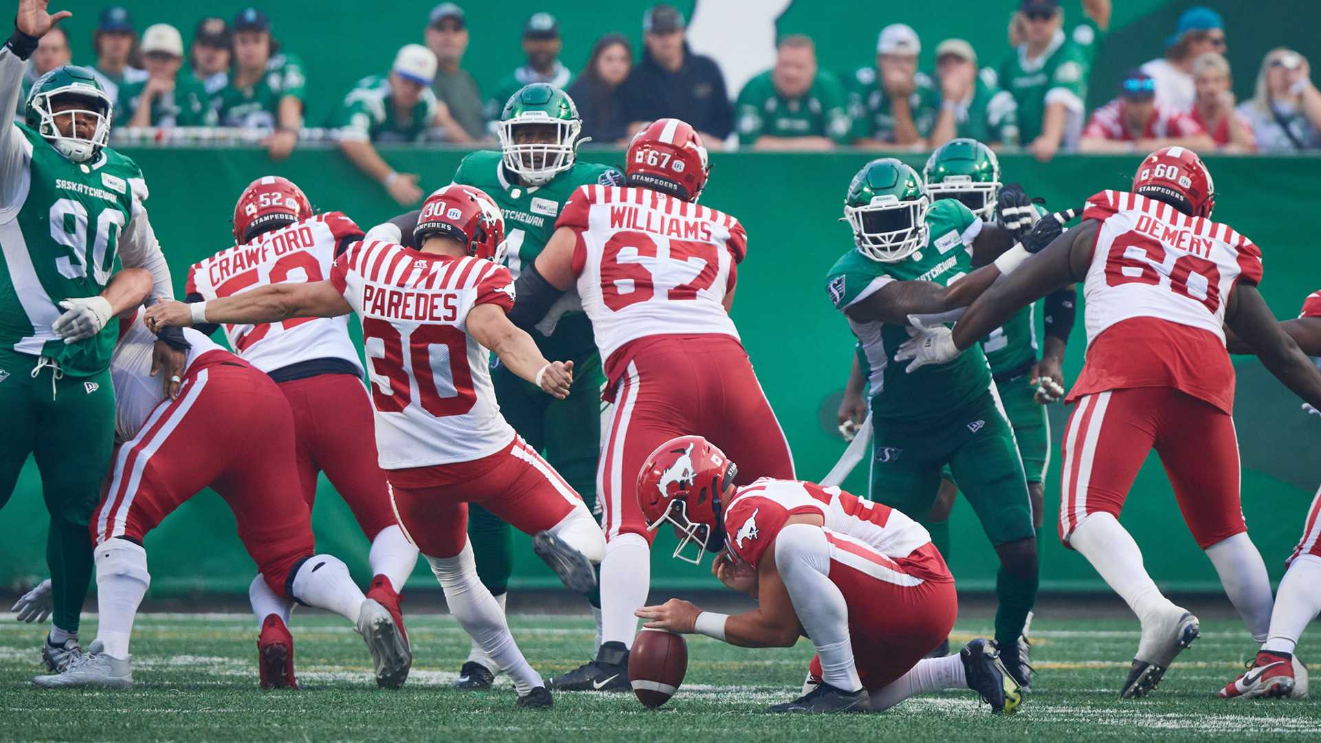 Saskatchewan Roughriders Vs Calgary Stampeders