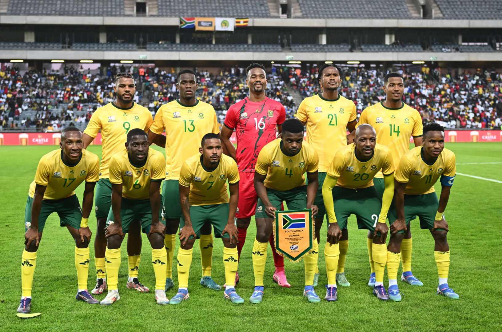 South Africa Football Team In Action