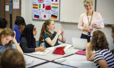 Students Discussing Language Use In Schools