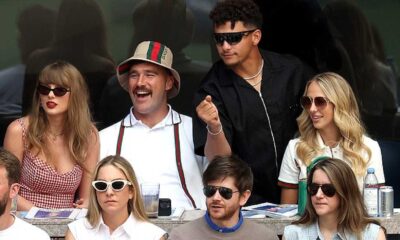 Taylor Swift And Brittany Mahomes Hug At Us Open