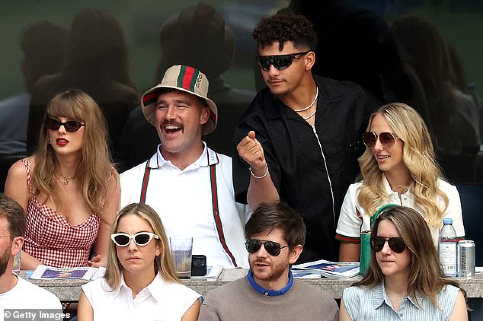 Taylor Swift And Brittany Mahomes Hug At Us Open