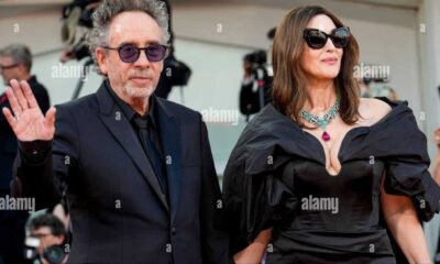 Tim Burton And Monica Bellucci Red Carpet