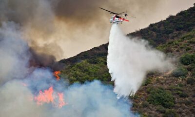 Trabuco Canyon Fire Smoke And Flames