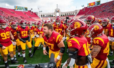 Usc Football Team In Action