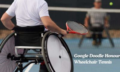 Wheelchair Tennis Players Competing
