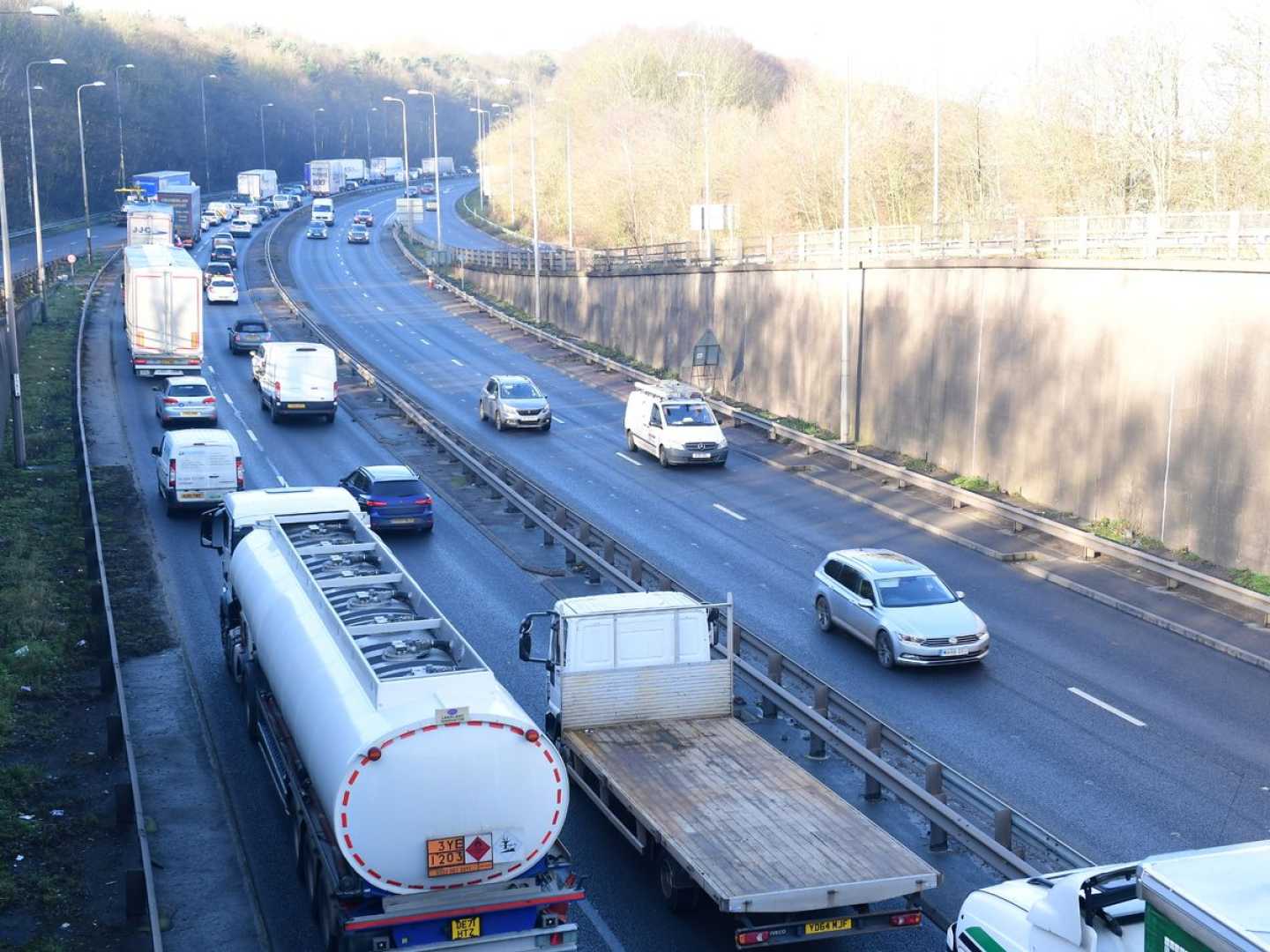 A500 Closure Traffic Jam