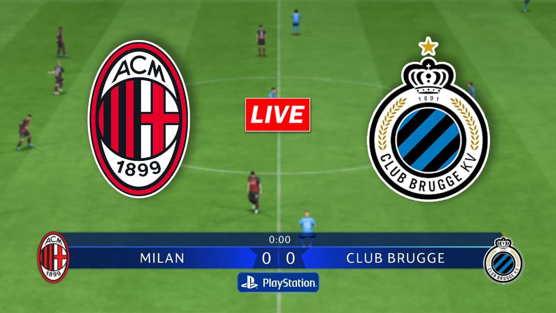 Ac Milan Vs Club Brugge Champions League Match