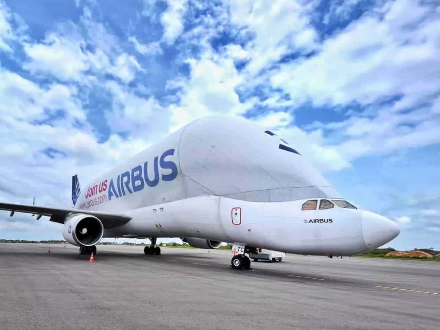 Airbus Beluga Xl At Kolkata Airport