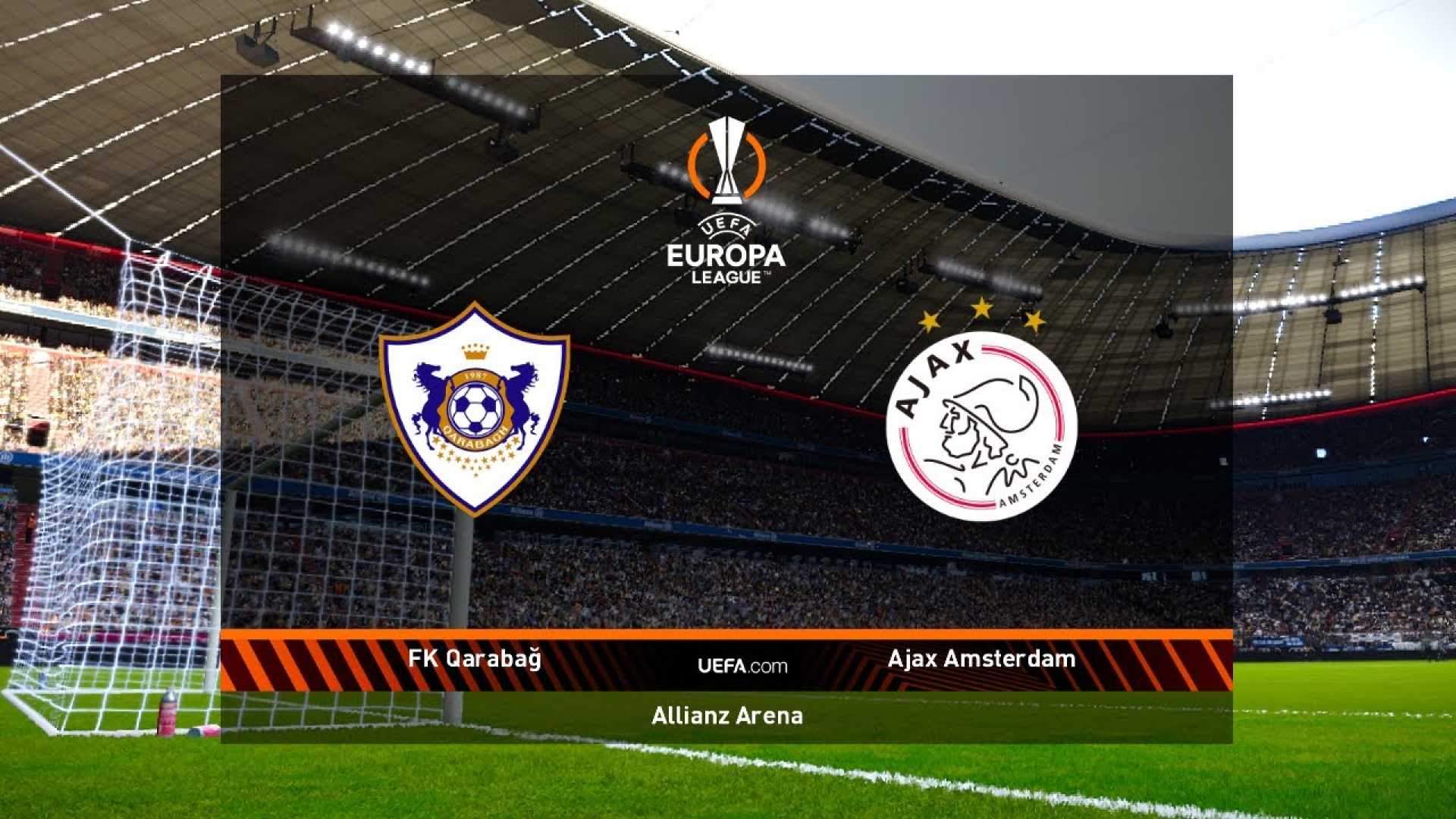 Ajax Amsterdam Vs Qarabag Fk Uefa Europa League Match