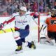 Alex Ovechkin Scoring A Goal Against Nhl Goalies