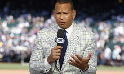 Alex Rodriguez In A Fox Sports Broadcast