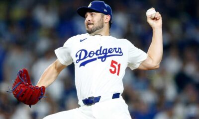 Alex Vesia Pitching For The Dodgers In The World Series