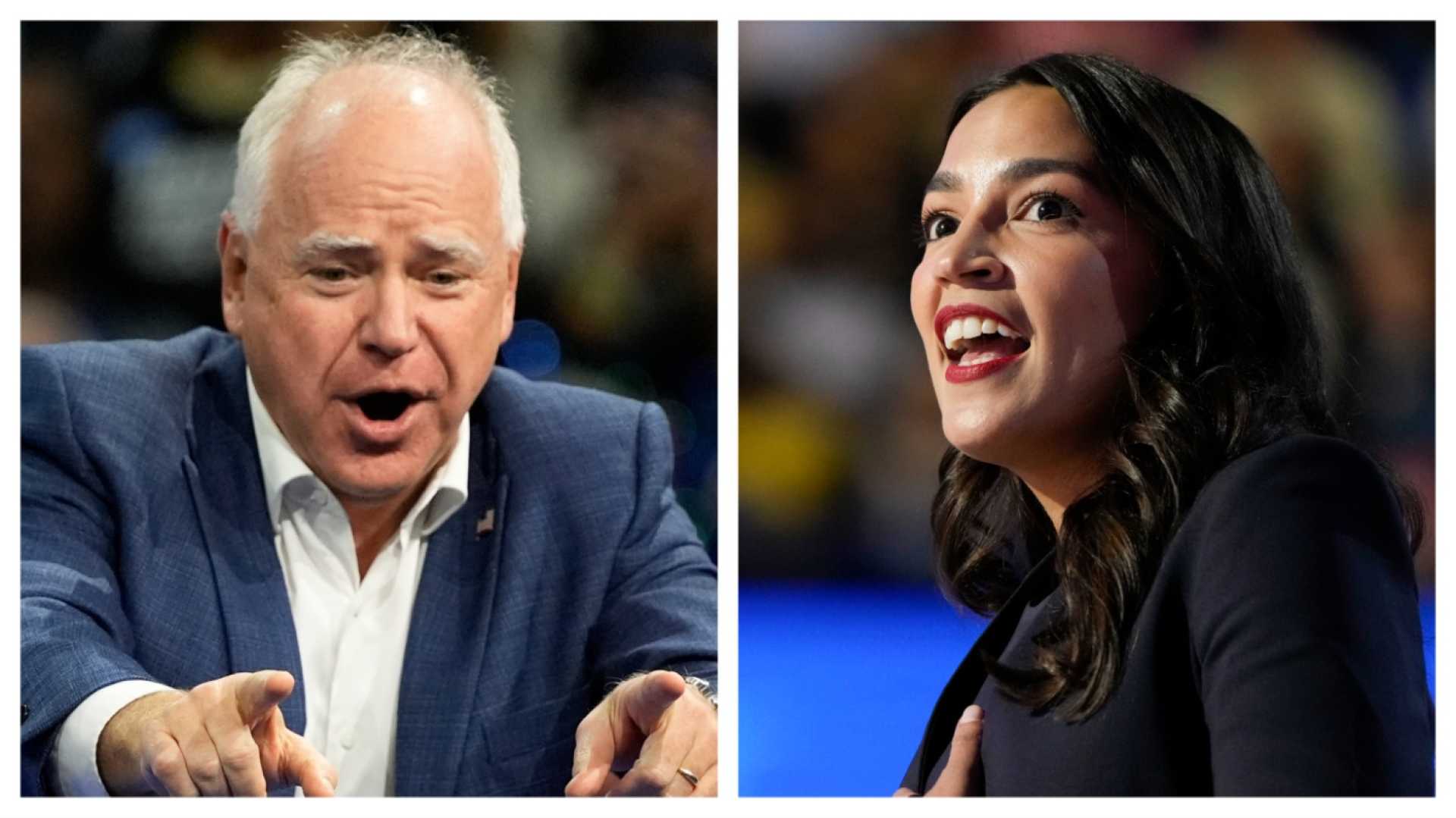 Alexandria Ocasio Cortez And Tim Walz Playing Video Games On Twitch