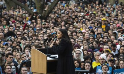 Alexandria Ocasio Cortez Campaigning Or Speaking At An Event