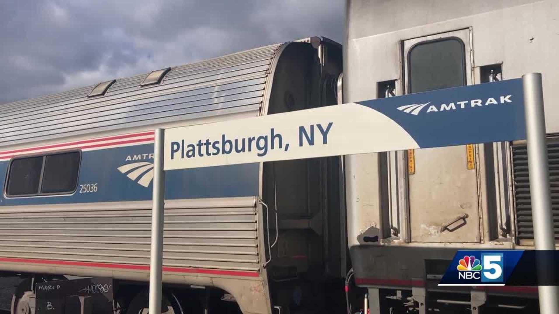 Amtrak Train At Penn Station