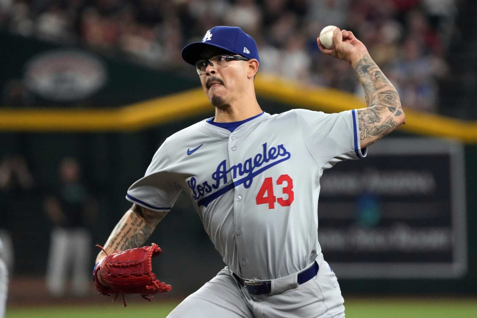 Anthony Banda Pitching For The Los Angeles Dodgers