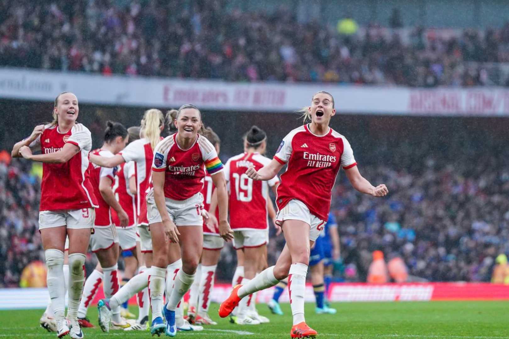 Arsenal Vs Chelsea Wsl Match At Emirates Stadium