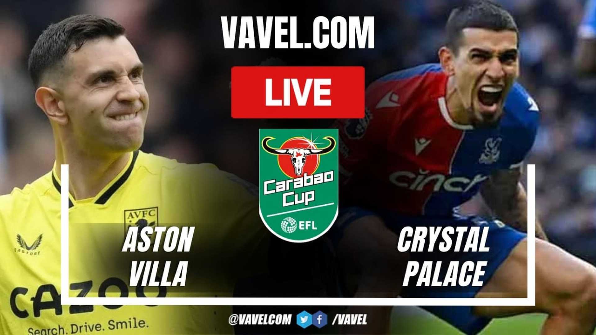 Aston Villa Vs Crystal Palace Efl Cup Match