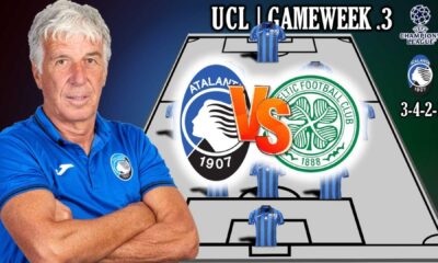 Atalanta Vs Celtic Champions League Lineup