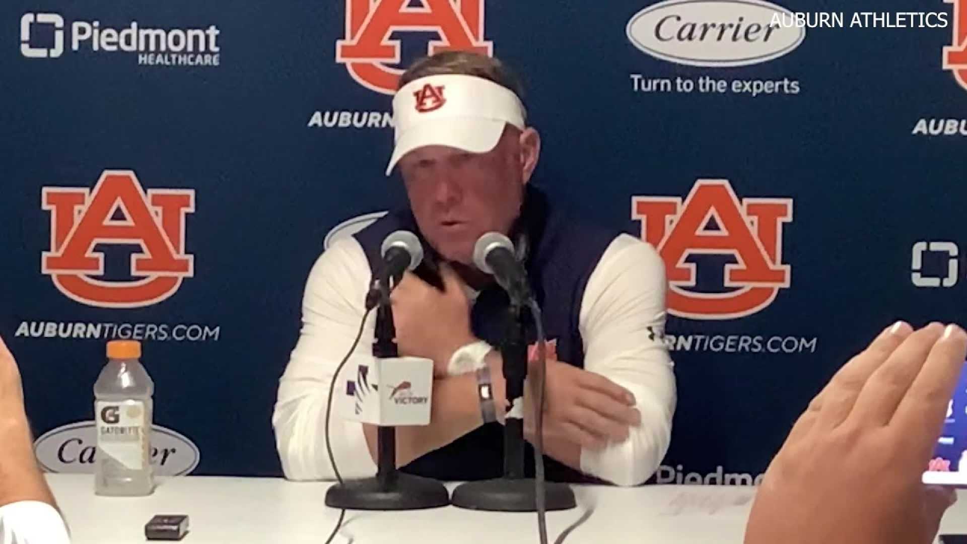 Auburn Football Coach Hugh Freeze Postgame Press Conference