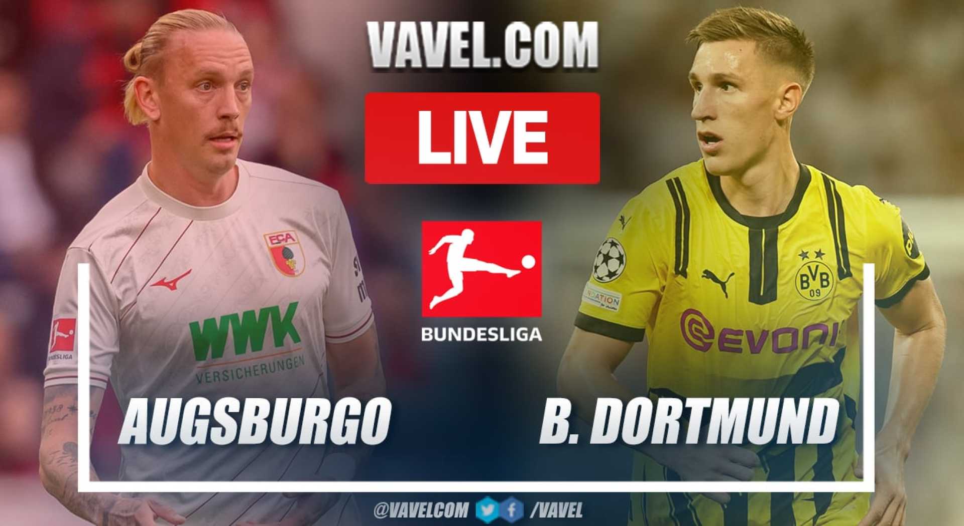 Augsburg Vs Borussia Dortmund Bundesliga Match