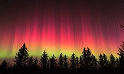 Aurora Borealis Red Hues