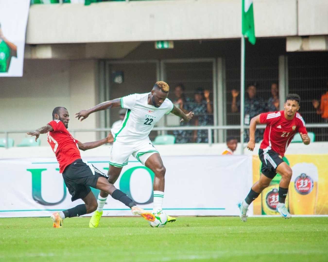 Austine Eguavoen And Victor Boniface In A Football Match