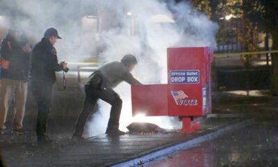 Ballot Box Fire Portland Oregon