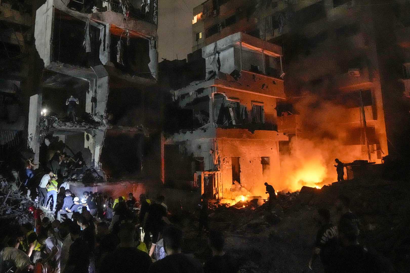 Beirut Air Strike Aftermath