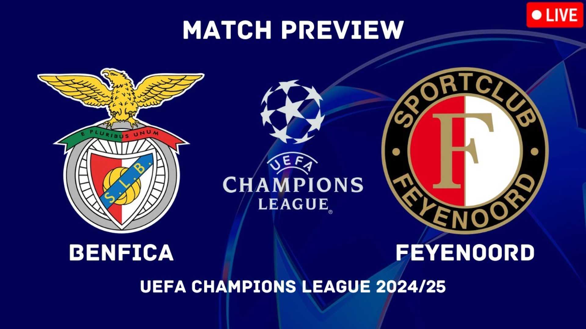 Benfica Vs Feyenoord Champions League Match