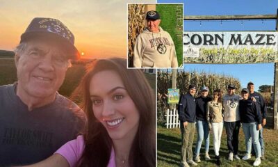 Bill Belichick And Jordon Hudson At Corn Maze