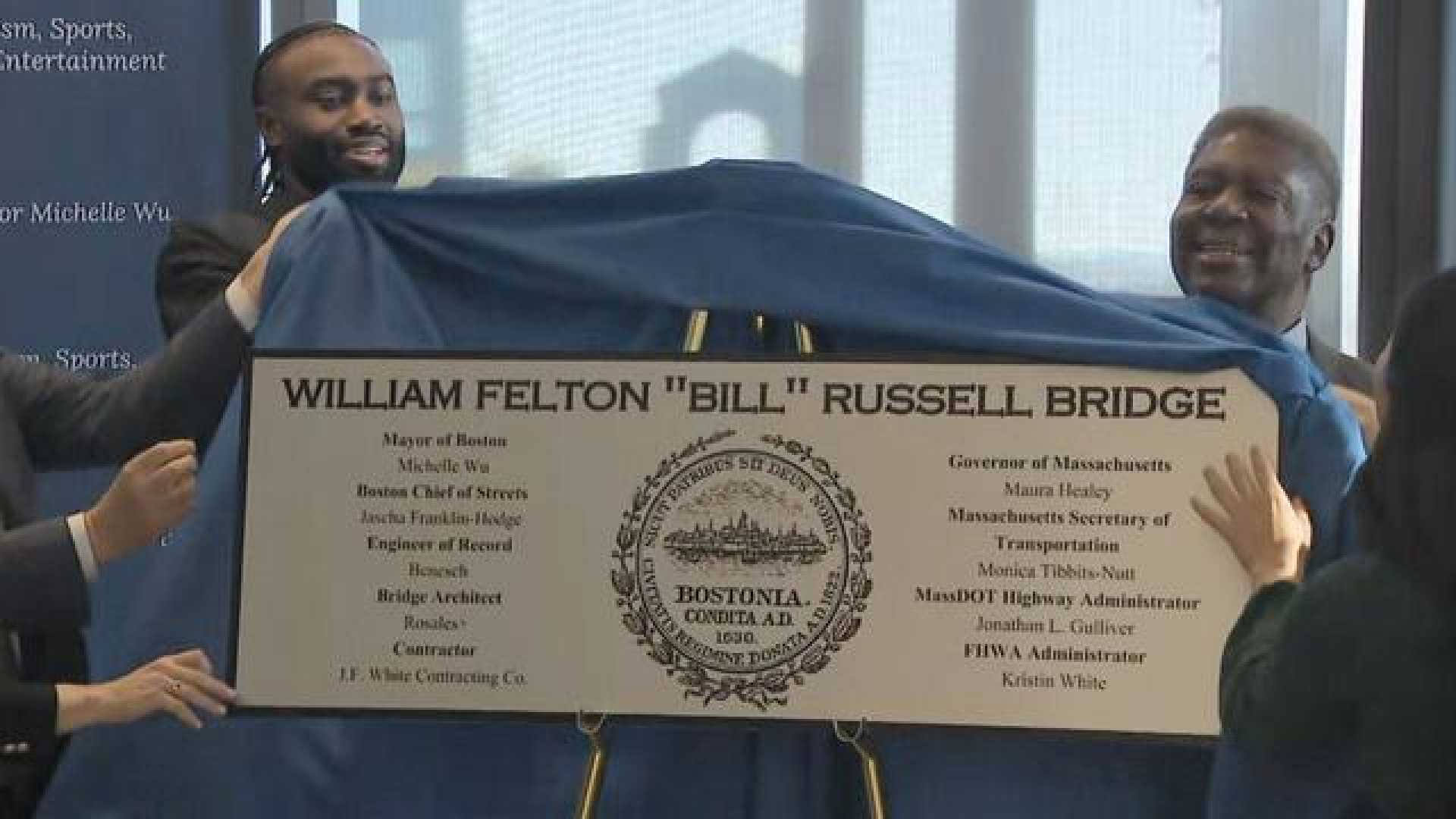 Bill Russell Bridge Renaming Ceremony Boston