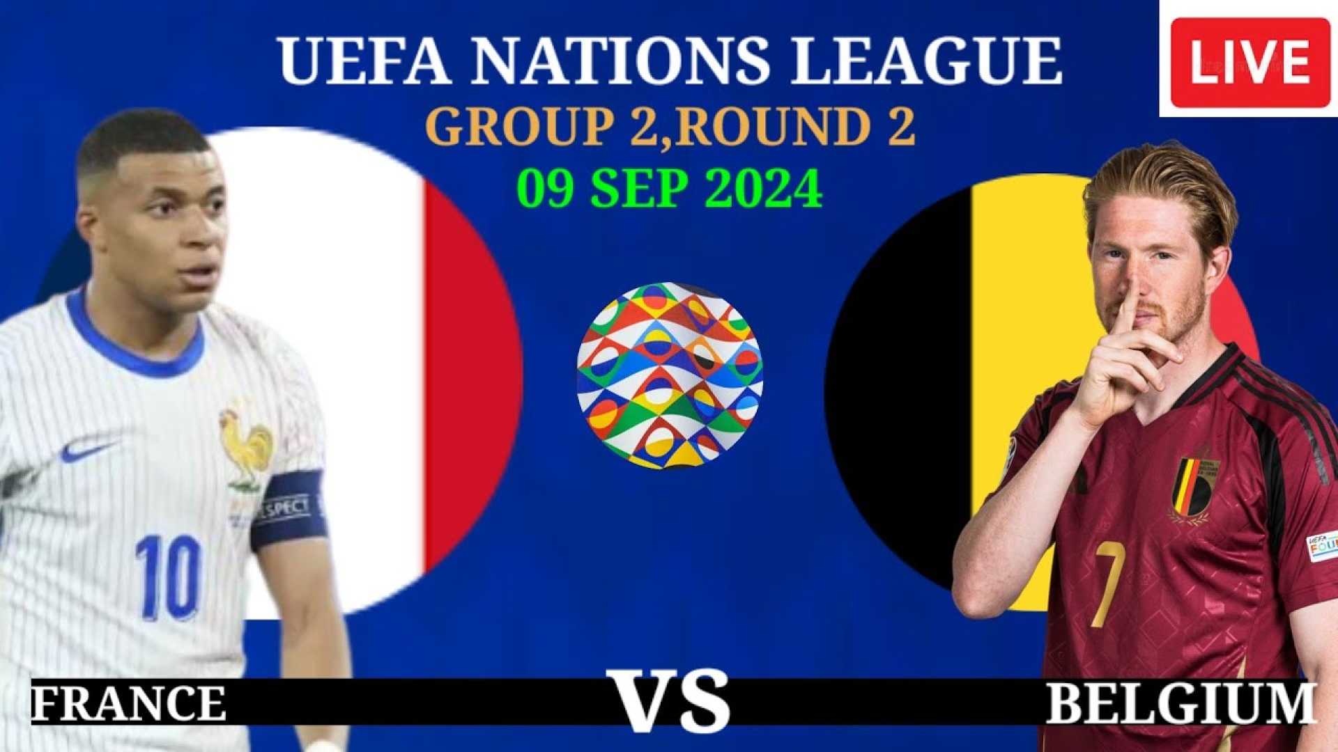 Bélgica Vs Francia Uefa Nations League 2024