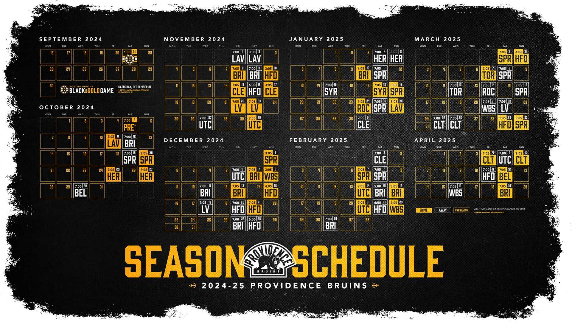 Boston Bruins 2024 25 Nhl Season Schedule