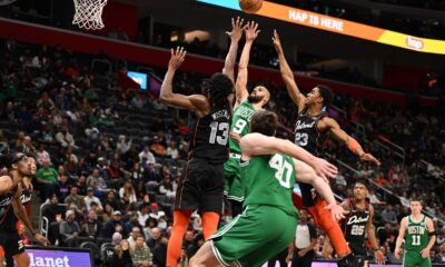 Boston Celtics Vs Detroit Pistons Game At Little Caesars Arena