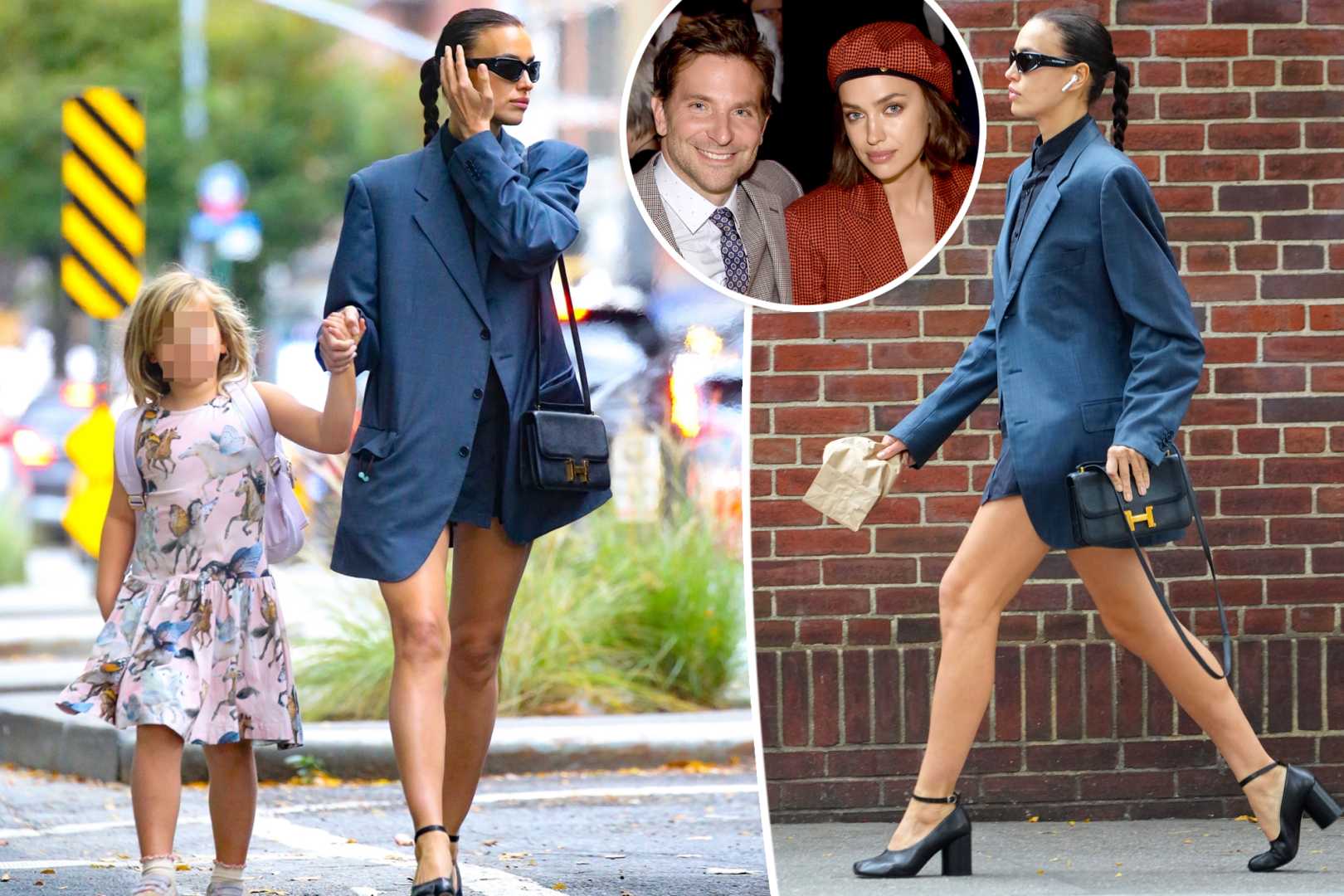 Bradley Cooper With Daughter Lea De Seine Shayk Cooper And Irina Shayk