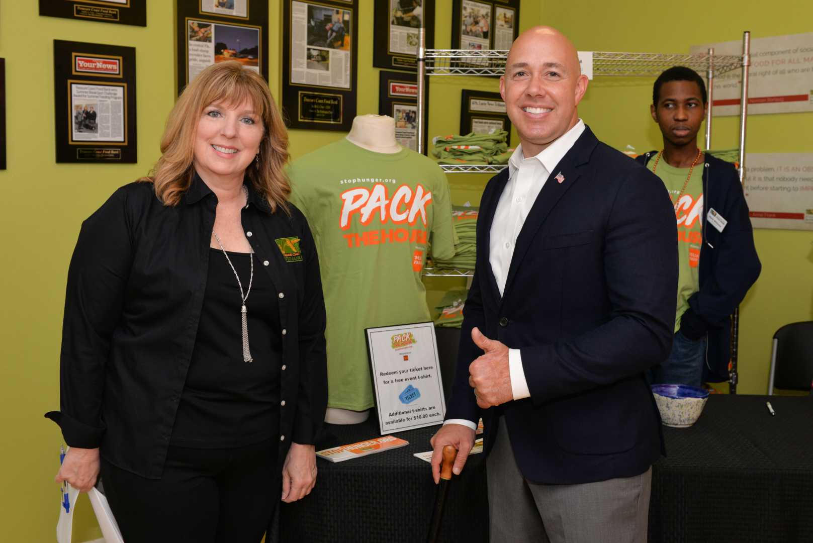 Brian Mast At Treasure Coast Food Bank Event