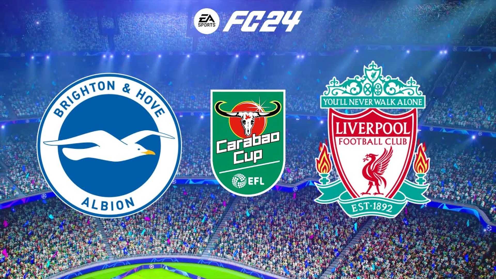 Brighton Vs Liverpool Carabao Cup Match