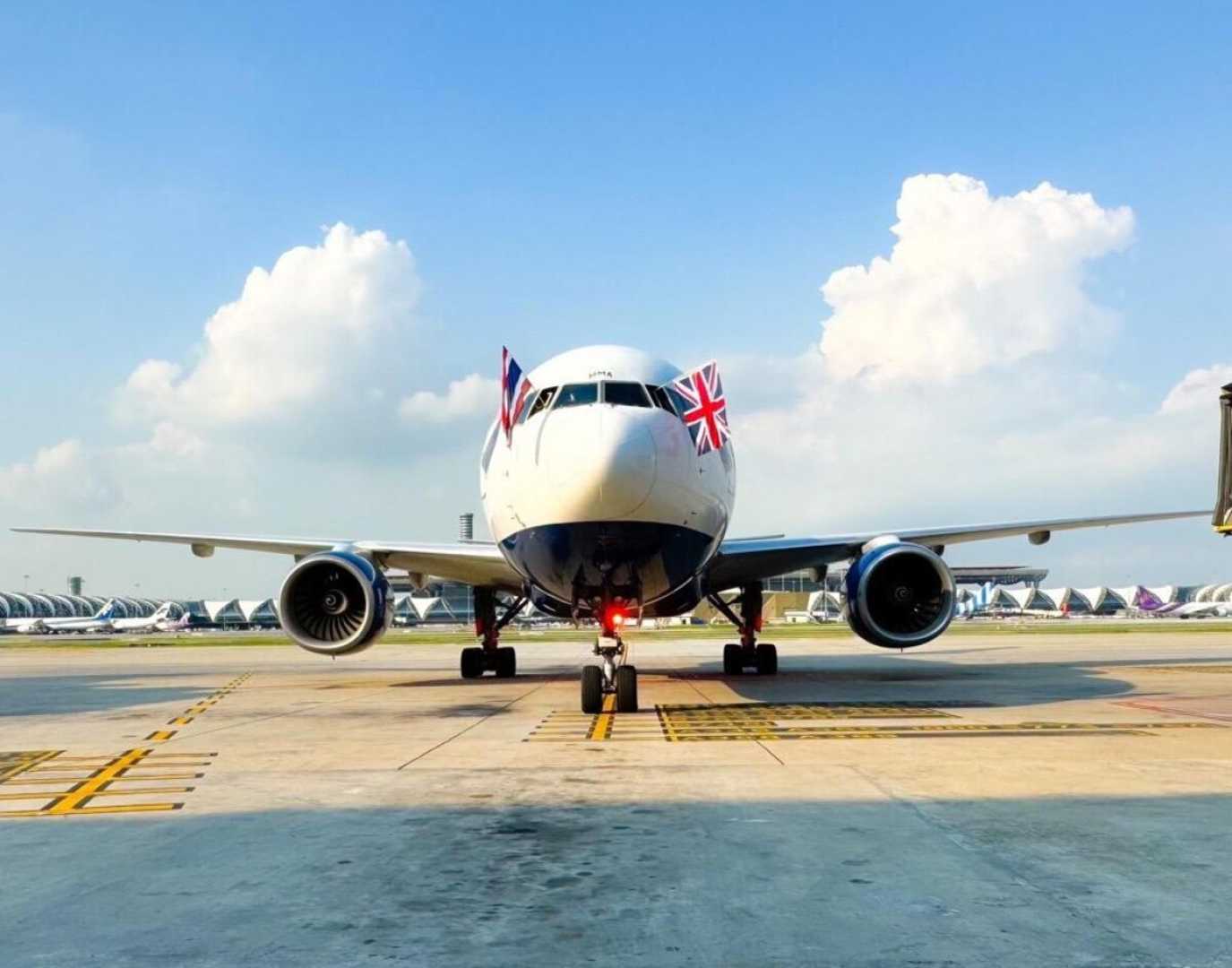 British Airways Plane Landing At Suvarnabhumi Airport