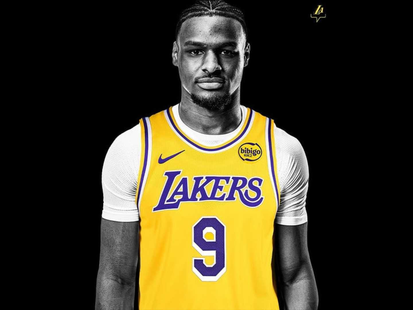 Bronny James Lakers Number 9